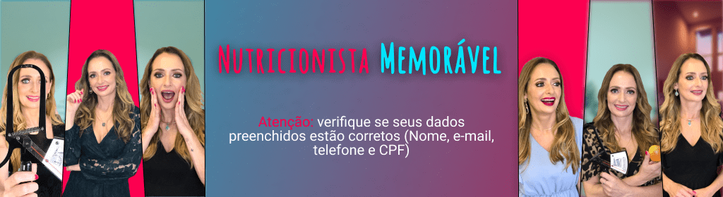 Banner superior do produto. Segue a descrição do conteúdo: Curso online para Nutricionistas, que ensina como construir grupos de emagrecimento online de sucesso, resgatando amor à profissão, ao proporcionar liberdade, segurança, prosperidade e evolução através de estratégias simples no seu negócio. O curso Método Nutricionista Memorável tem duração de 5 semanas e possui um passo a passo que te viabiliza lançar seu grupo de emagrecimento online em apenas 1 mês, te dando a possibilidade de transformar a vida de muitas pessoas!