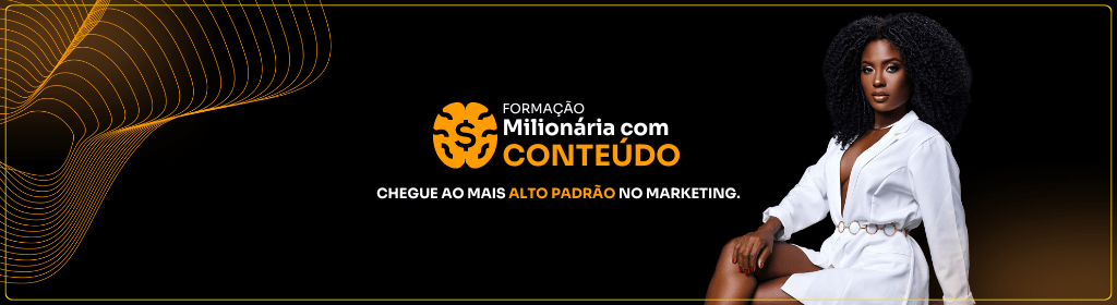 Banner superior do produto. Segue a descrição do conteúdo: Fomação Milionária com conteúdo,fará alguem sem conhecimento algum sobre o mercado digital, chegar ao mais alto padrão no marketing.