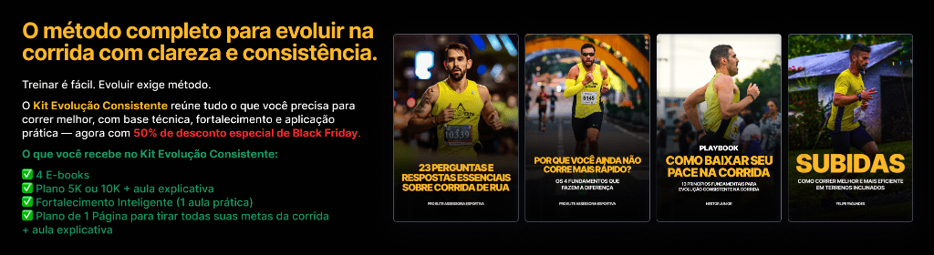 Banner superior do produto. Segue a descrição do conteúdo: Na Pro Elite, ajudamos pessoas que buscam correr com mais segurança e qualidade. Atualmente atendemos corredores e corredoras com diferentes objetivos, através do Método PRO: tudo que você precisa para correr mais rápido, melhora seus resultados nas provas e alcançar seus primeiros 21km já no primeiro ano de acompanhamento.

Plano com duração de um SEIS meses. 
* Planilha de corrida, liberada semanalmente no aplicativo SisRun.
* Feedback semanal dentro do Aplicativo.
* Avaliação com seu treinador.
* Treinos e vídeos de educativos de corrida.
* Contato toda semana com seu treinador via aplicativo e WhatsApp.