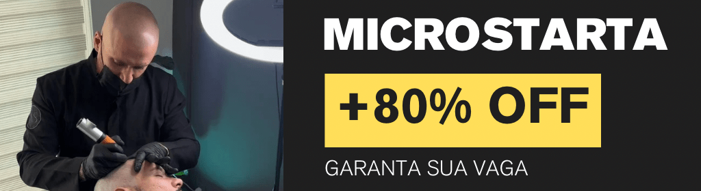 Banner superior do produto. Segue a descrição do conteúdo: No CURSO MICROSCALP START, vamos te passar a base de tudo que você precisa para ingressar na área de Micropigmentação Capilar, acessórios que usamos, valores de procedimento, mercado de trabalho e sua demanda e muito mais. 

Literalmente o ponta pé inicial para você Startar no Mundo da Micropigmentação Capilar.