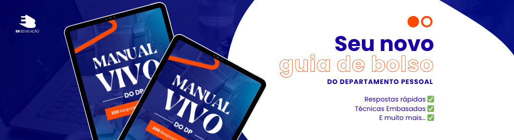 Banner superior do produto. Segue a descrição do conteúdo: Uma curadoria das 300 dúvidas mais comuns — respondidas com clareza, sem enrolação, e com base na legislação atualizada.

O que você vai encontrar nesse guia prático e indispensável: NR-1, Crédito do Trabalhador, FGTS Digital, Legislação do Trabalho, Enquadramento Sindical, Admissão de empregados, Jornada de Trabalho, Rescisão de Contrato, Férias e Afastamentos, Folha de Pagamento e 13º Salário.