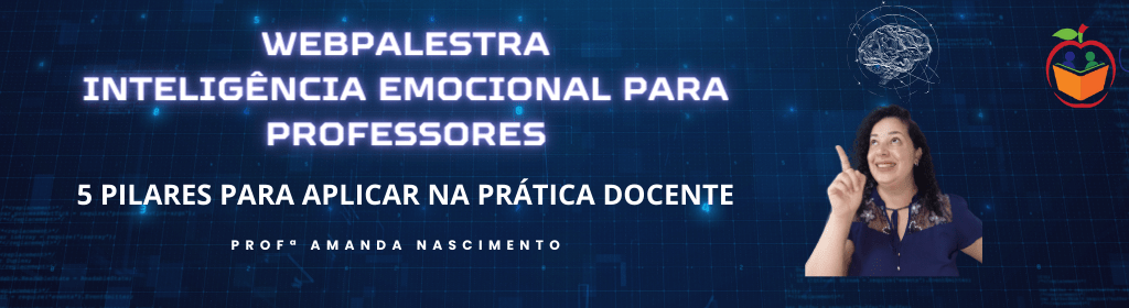 Banner superior do produto. Segue a descrição do conteúdo: Todo professor sabe que muitas vezes o dia a dia da sala de aula é desafiador.

Por isso, vou te ajudar a descobrir como aplicar os 5 pilares da Inteligência Emocional na Prática Docente e ter um dia a dia mais tranquilo com seus alunos.

Essa webpalestra é para você que:
Está se sentindo desmotivado e sobrecarregado e quer mudar essa situação e não sabe como.
Quer aprender a lidar com as suas próprias emoções no dia a dia da sala de aula.
Quer se aprimorar no tema Inteligência Emocional aplicado a área da Educação.

Com esta webpalestra você vai aprender:
O conceito de Inteligência Emocional.
As aptidões da Inteligência Emocional através de seus 5 pilares.
Como aplicar esses pilares na prática docente através de orientações valiosas.


O que você vai receber:
Você vai receber um conteúdo prático que aborda de forma fácil o conceito de inteligência emocional em uma webpalestra gravada para você assistir onde e quando quiser.

Abaixo os 5 Pilares da Inteligência Emocional:
1º Conhecer as próprias emoções
2º Controlar as emoções
3º Motivar - se
4º Reconhecer emoções nos outros
6º Relacionar-se interpessoalmente


Veja os BÔNUS que tenho para você:

E-book da webpalestra 
E-book "Como ser um Excelente Professor" - PARTE 1 
E-book "Como ser um Excelente Professor" - PARTE 2

Você sabia que a professora Amanda Nascimento é Nutricionista? Por isso, ela também disponibilizou um Guia dos Chás Calmantes 5 Infusões Naturais para um Sono Tranquilo e uma Mente Serena para você relaxar da vida estressante de professor.

Certificado de 1 hora.


E tem mais:
Acesso vitalício
Garantia de 7 dias.