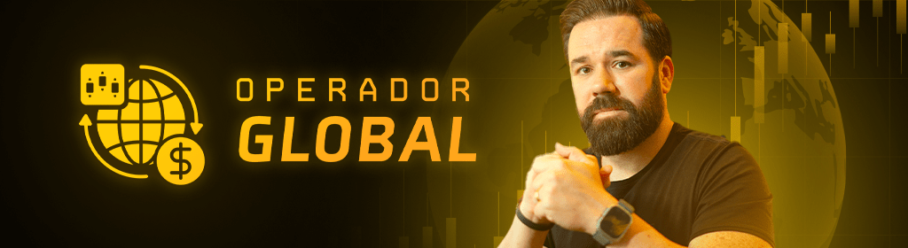 Banner superior do produto. Segue a descrição do conteúdo: O Operador Global é o curso ideal para quem deseja começar a operar no maior mercado do mundo com estratégia, confiança e visão profissional.

Com uma metodologia clara e acessível, você terá acesso a:

* 7 módulos completos, desenvolvidos para acelerar sua curva de aprendizado;
* Mais de 30 aulas gravadas, com conteúdo direto ao ponto e prático;
* Acesso à Comunidade VIP, para trocar experiências com outros operadores e receber suporte;
* 3 meses de Salas Ao Vivo, com análises e acompanhamento em tempo real com especialistas do mercado.

Aprenda do zero, evite erros comuns de iniciantes e conquiste consistência nos seus resultados operando como um verdadeiro profissional.